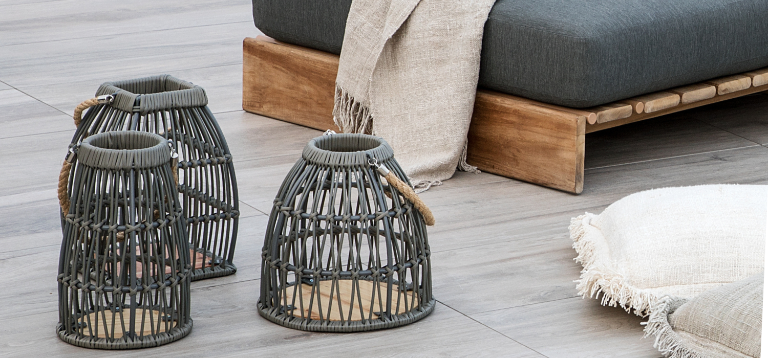 Rina Basket Lantern Large