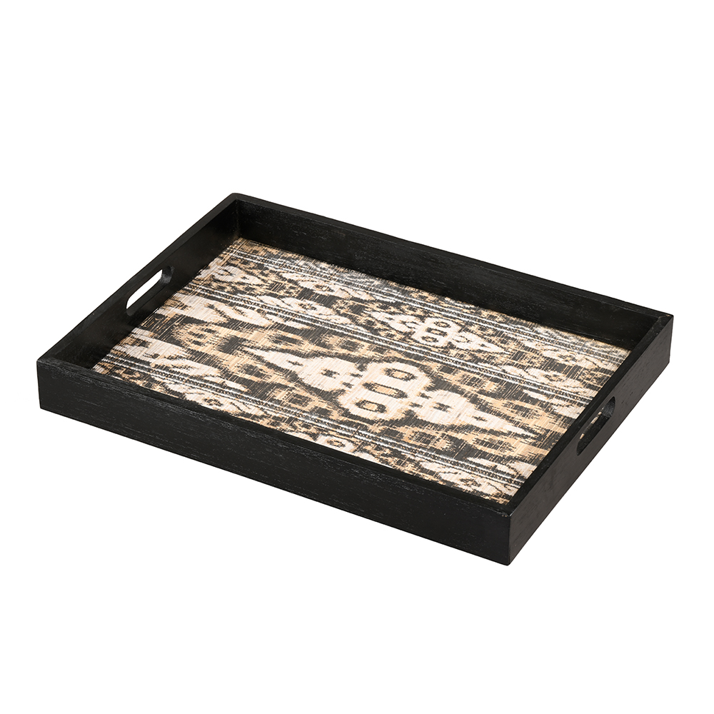 Ikkat Tray Black & White