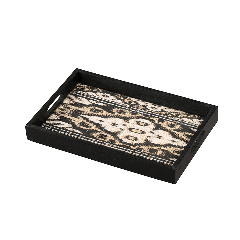 Ikkat Tray Black and White