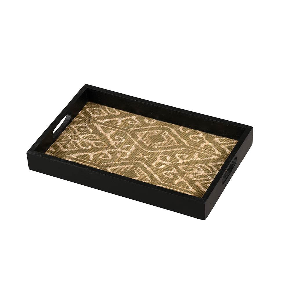 Ikkat Trays Olive Green
