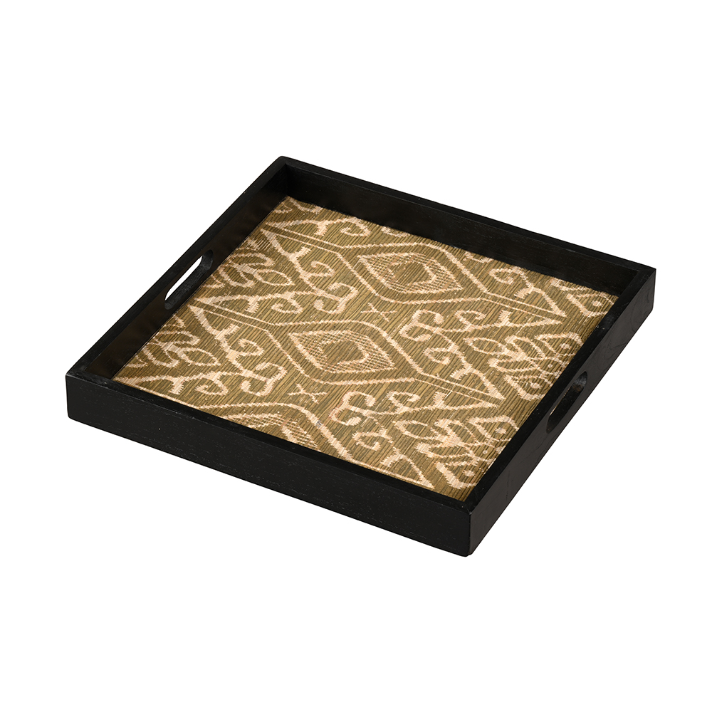Ikkat Trays Olive Green